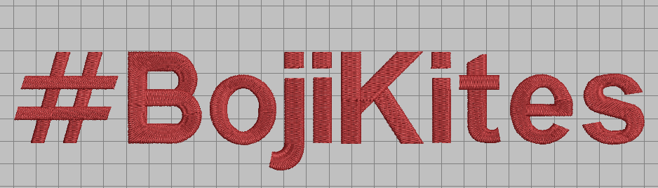#BojiKites embroider Full Back