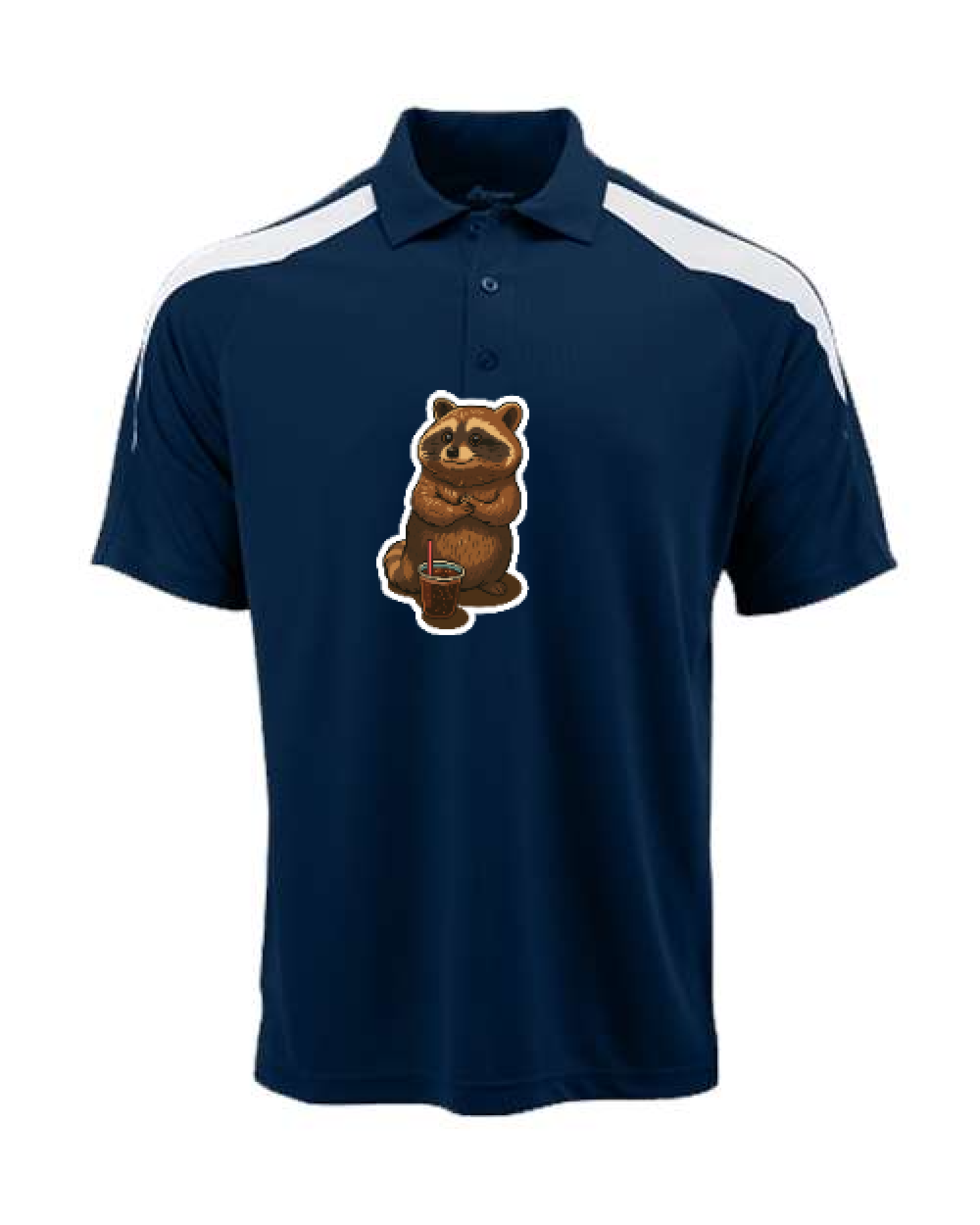 Contrast Insert Mesh Polo