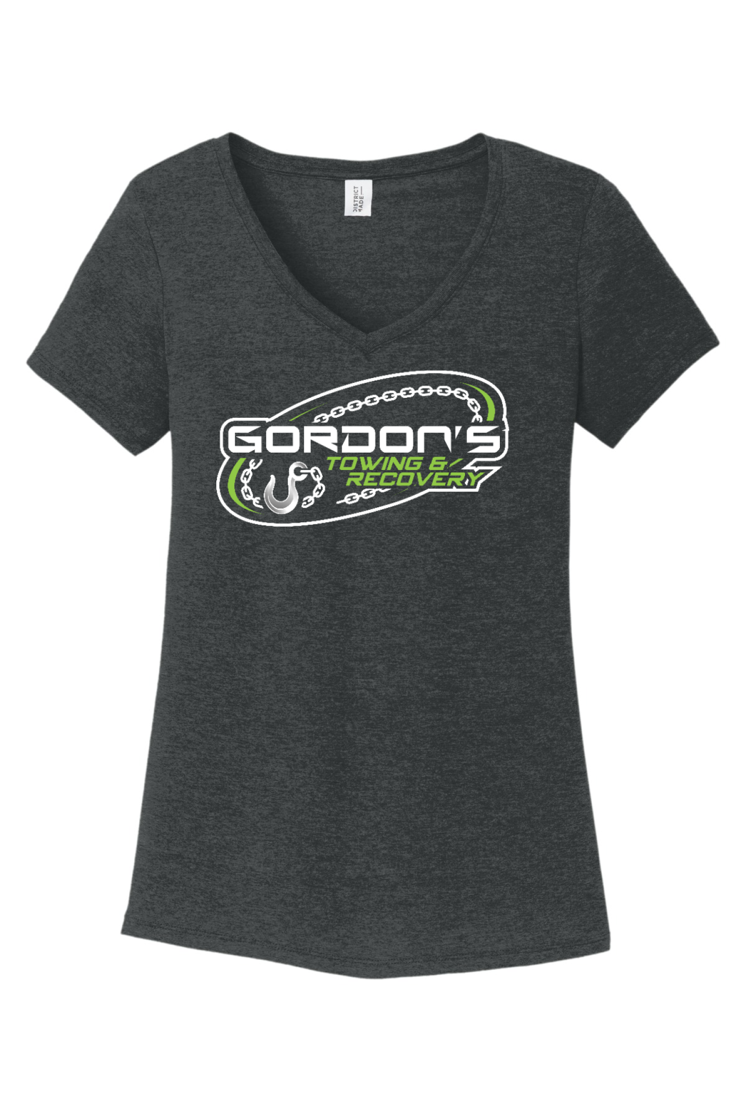 District Women's Perfect Tri V-Neck Tee. DM1350L