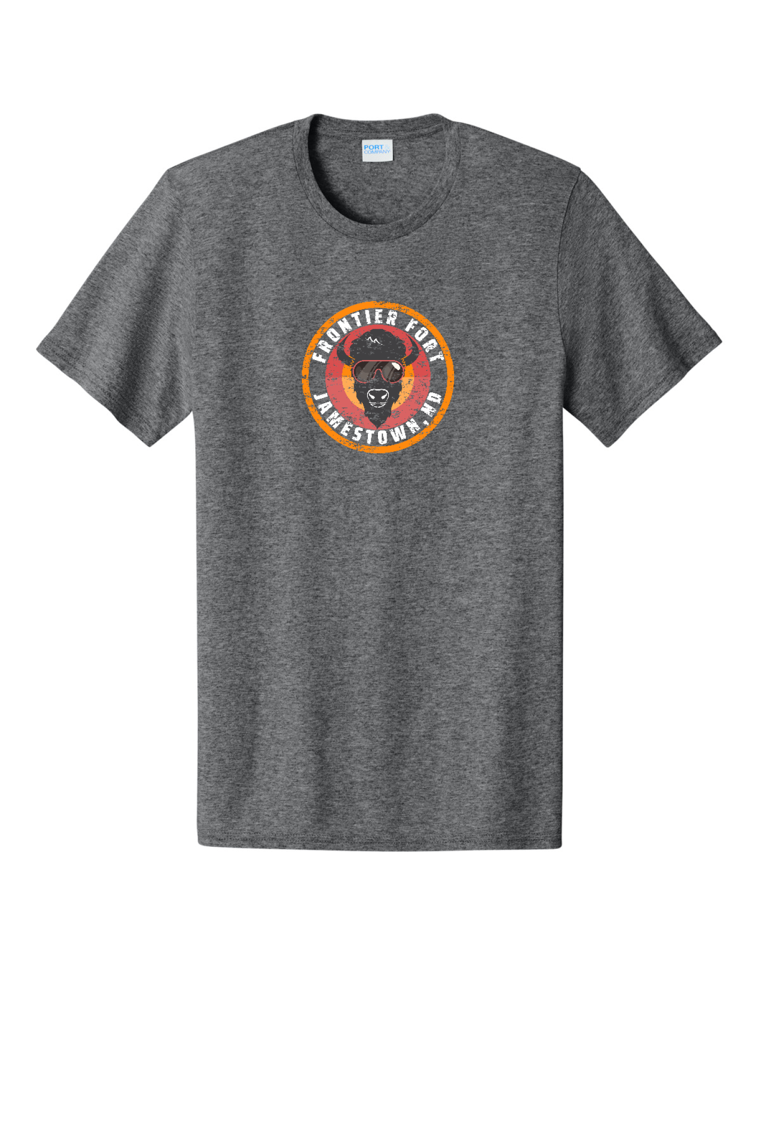 Frontier Fort Buffalo with Sunglasses Easy Cotton Tee PC43