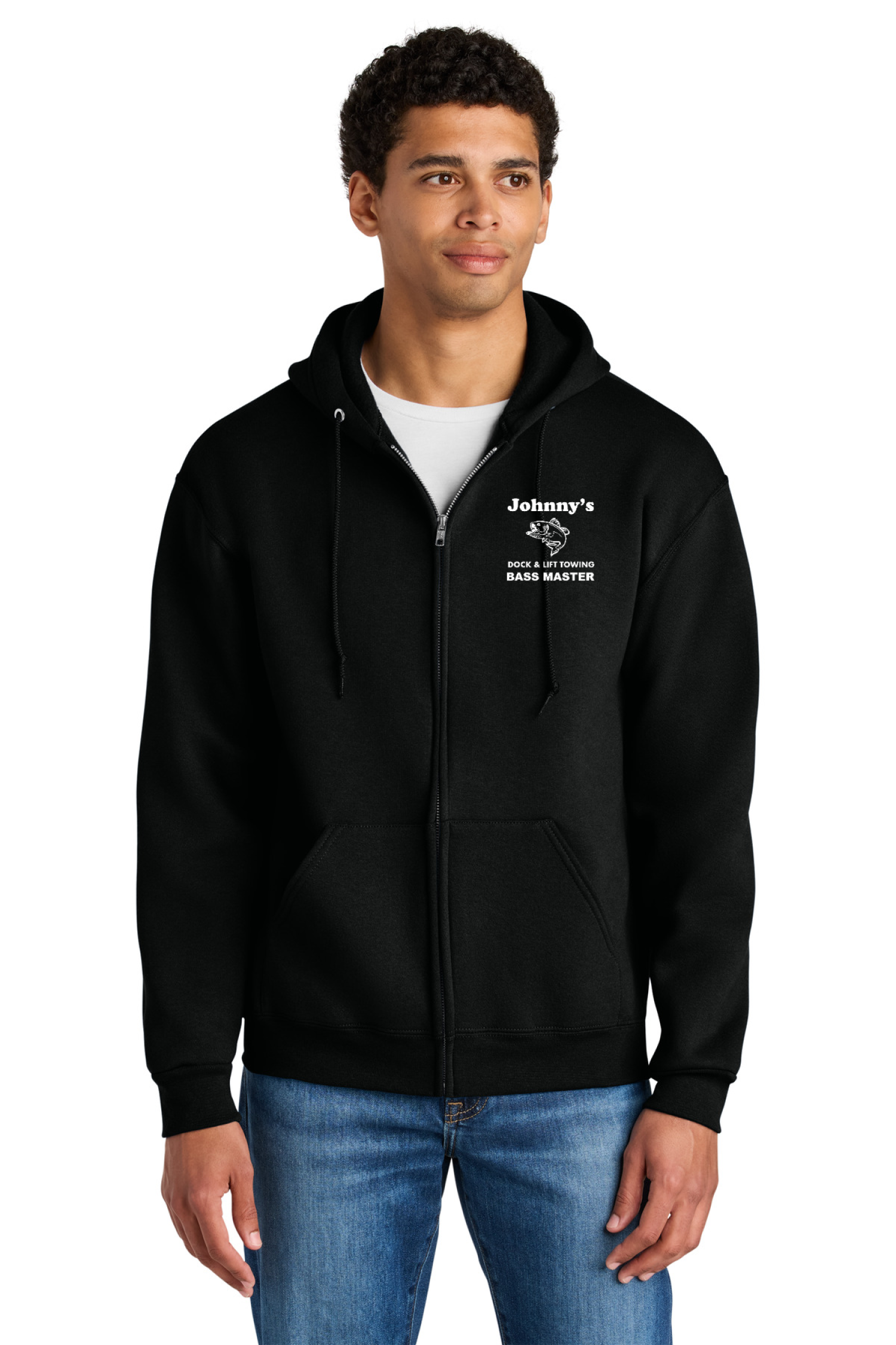 Jerzees Rugged Unisex Full-Zip Hooded Sweatshirt Z12M
